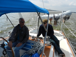Broker and Pat on the shake down cruise